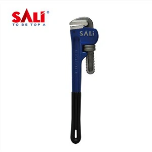 SALIヘビーデューティパイプレンチラバーグリップ付き
